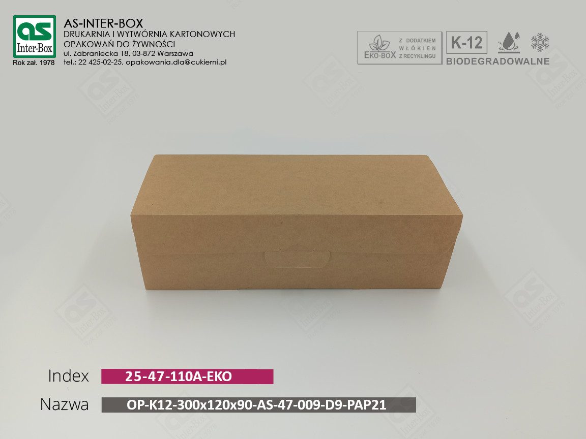 EKO 300x120x90 — widok z przodu