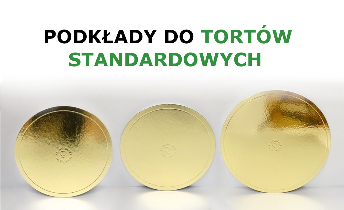 Podkłady złote pod torty