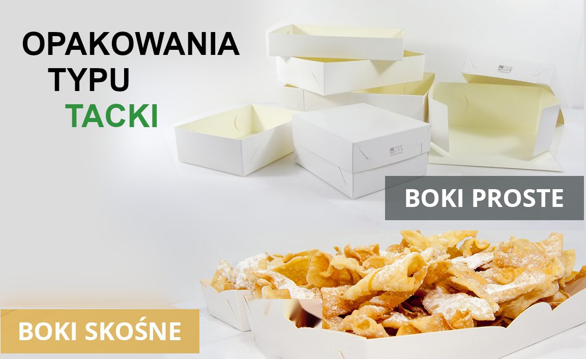 Tacki - opakowania składane