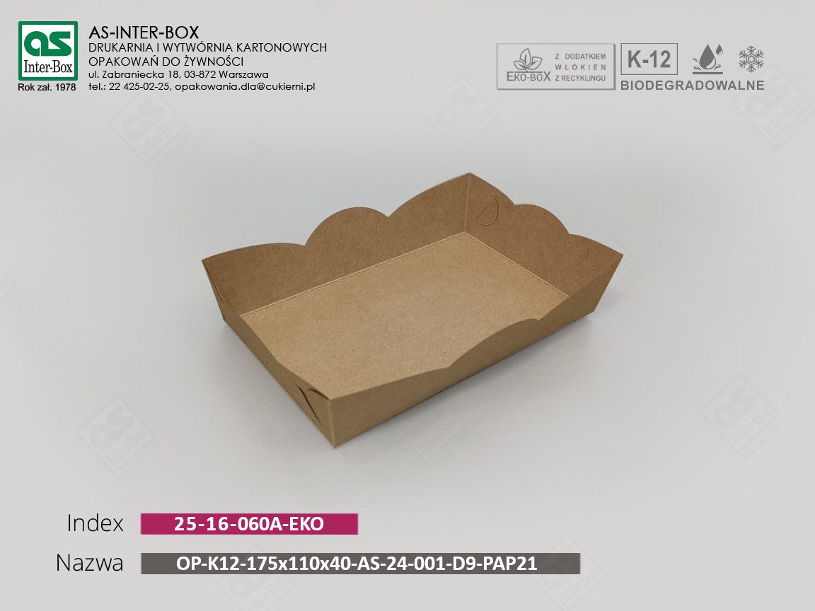 Упаковка — 25-16-060A-EKO — OP-K12-175x110x40-AS-24-001-D9-PAP21 — 175x110x40 mm