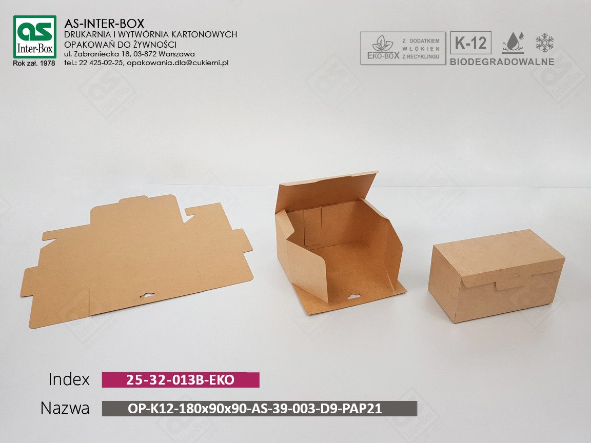 Упаковка — 25-32-013B-EKO — OP-K12-180x90x90-AS-39-003-D9-PAP21 — 180x90x90 mm